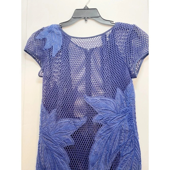 Rebecca Minkoff Perwinkle Blue Crochet Lace Dress - Picture 2 of 6